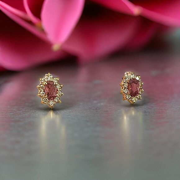 Sapphire Diamond Stud Earrings 14k W Gold 0.90 TCW Certified $2,490 215609 - Picture 1 of 11